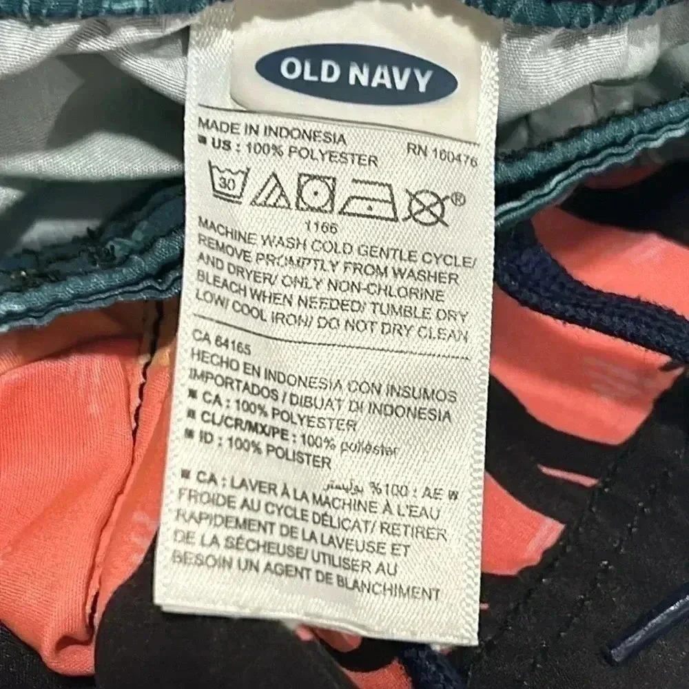 Dinosaur-Print Swim Trunks for Toddler Boys